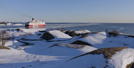 Image showing Cruise ship Gabriella leaves from Helsinki
