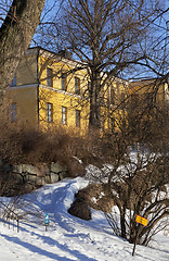 Image showing Old buildings on Suomenlinna Island in Helsinki, Finland