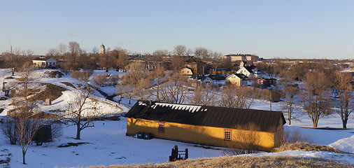 Image showing Old buildings on Suomenlinna Island in Helsinki, Finland