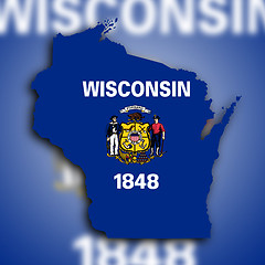 Image showing Map of Wisconsin