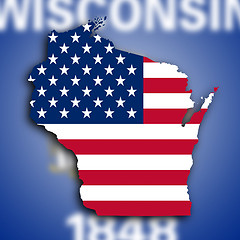 Image showing Map of Wisconsin