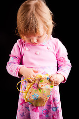 Image showing portrait of adorable young girl