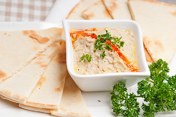 Image showing moutabal baba ghanoush eggplant dip