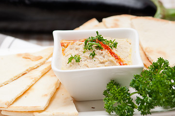 Image showing moutabal baba ghanoush eggplant dip