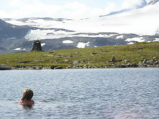 Image showing icebathing