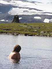 Image showing icebathing