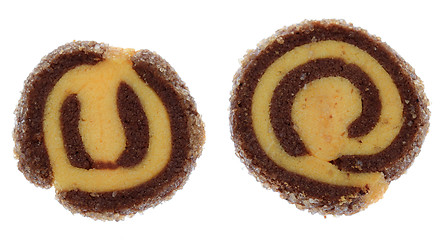 Image showing Two Bicolor Cookies