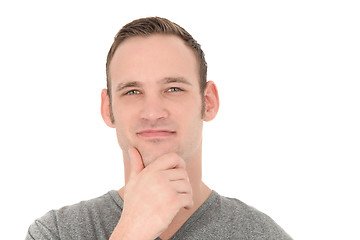 Image showing Thoughtful young man