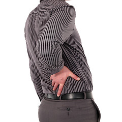 Image showing Man with back pain