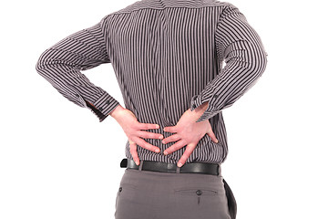 Image showing Man with lower back pain