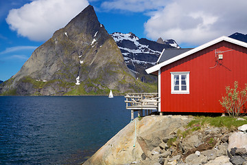 Image showing Fishing hut in Norway