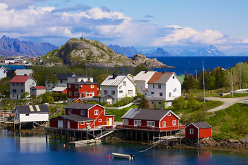 Image showing Norwegian village