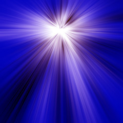 Image showing Blue Light Rays