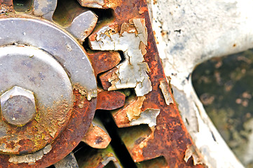 Image showing rusty gear-wheel