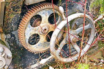 Image showing rusty gear-wheel