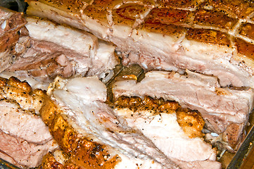 Image showing roasted pork belly