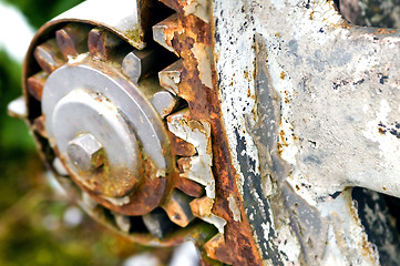 Image showing rusty gear-wheel