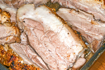 Image showing roasted pork belly