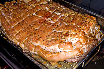 Image showing roasted pork belly