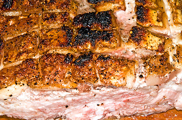 Image showing roasted pork belly