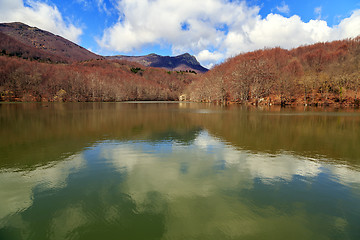 Image showing Lake Santa Fe, Montseny. Spain