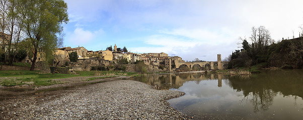 Image showing Besalu Spain, a Catalan village