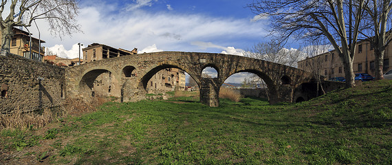 Image showing Roman bridge in Vic