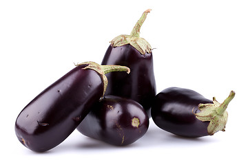 Image showing Eggplants or aubergines
