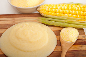 Image showing polenta corn mais flour cream