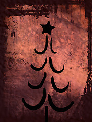 Image showing Grunge style christmas background