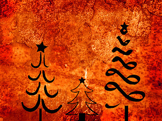 Image showing Grunge style christmas background