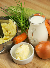 Image showing Preparing Vegetables Puree