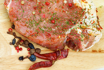 Image showing Marinated Raw Pork