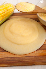 Image showing polenta corn mais flour cream