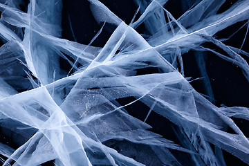 Image showing Baikal ice texture