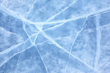 Image showing Baikal ice texture