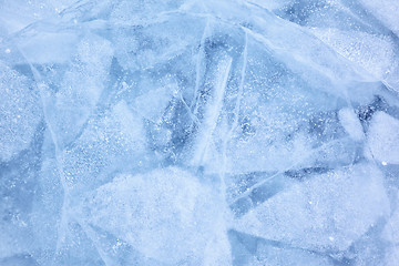 Image showing Baikal ice texture