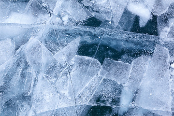 Image showing Baikal ice texture