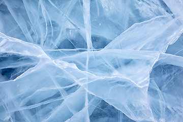 Image showing Baikal ice texture