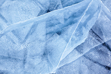 Image showing Baikal ice texture