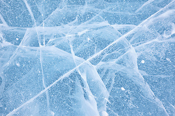 Image showing Baikal ice texture