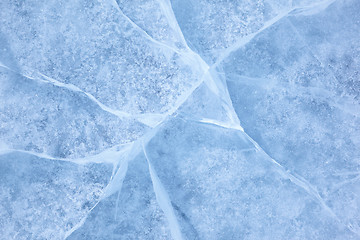 Image showing Baikal ice texture