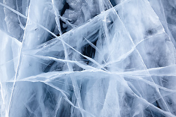 Image showing Baikal ice texture