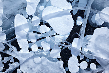 Image showing Baikal ice texture