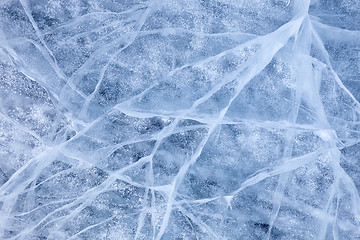 Image showing Baikal ice texture