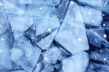 Image showing Baikal ice texture