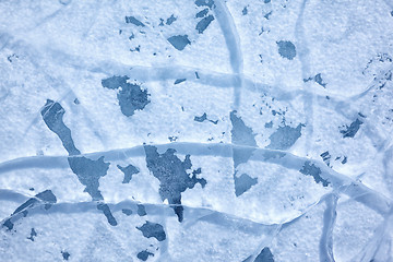 Image showing Baikal ice texture