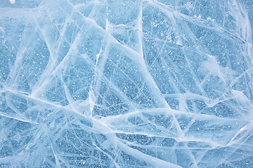 Image showing Baikal ice texture