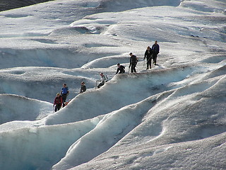 Image showing glacier climbing