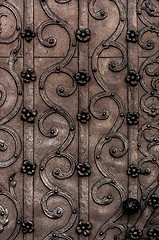 Image showing Old metal door